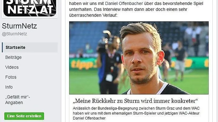 Daniel Offenbacher vor der Rückkehr zu Sturm?