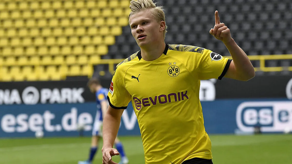 Erling Haaland sorgte für den ersten Treffer am Geisterspieltag