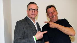 Bürgermeister Helmut Linhart freute sich über Stargast Pepi Hopf bei der Präsentation der Winzer in Köflach