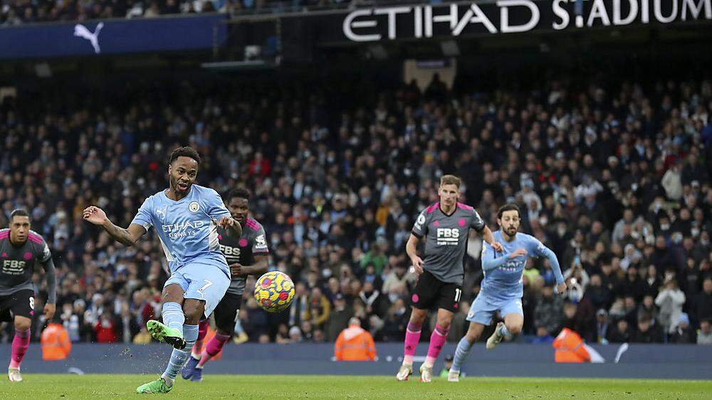 Raheem Sterling traf für Manchester City doppelt