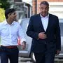 Rishi Sunak und Wahlsieger Steve Tuckwell