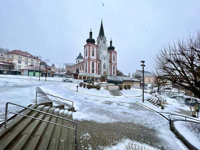 Schneepflug ist in Mariazell keiner nötig