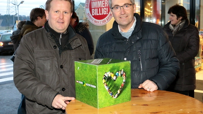 Die Marktmusikkapelle Stallhofen mit Obmann Johannes Krasser unterstützt seit Jahren die Aktion „Steirer helfen Steirern“.