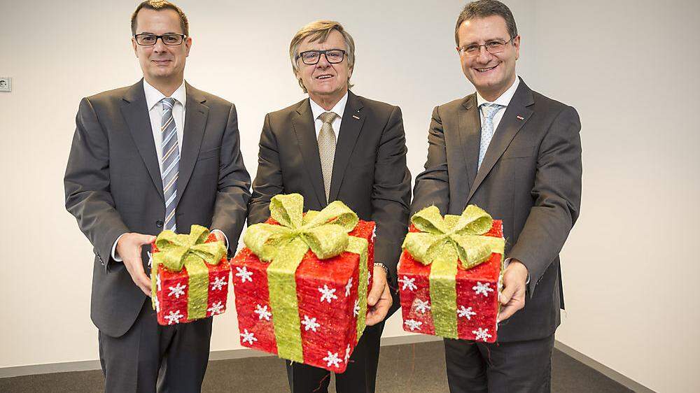 Ernst Gittenberger (KMU Forschung), Gerhard Wohlmuth (Wirtschaftskammer), Helmut Zaponig (Wirtschaftskammer)