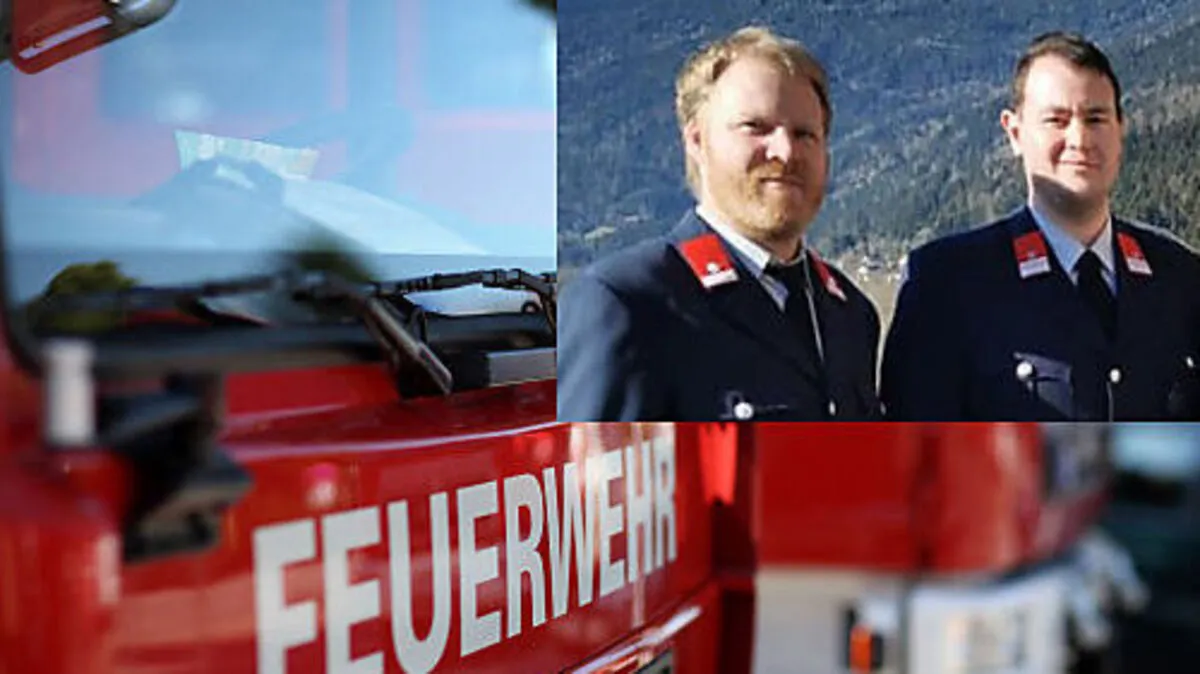 Kommandant Johannes Gasser (rechts) mit seinem Stellvertreter Stefan Frieser