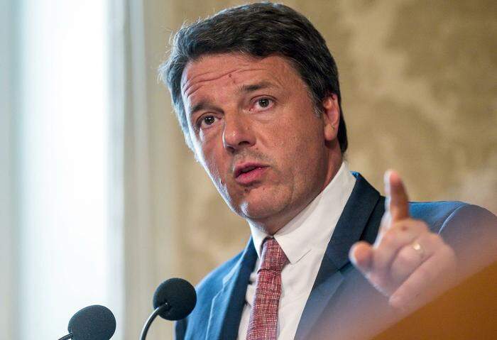 Ex-Ministerpräsident Matteo Renzi, Chef der Splitterpartei „Italia viva“