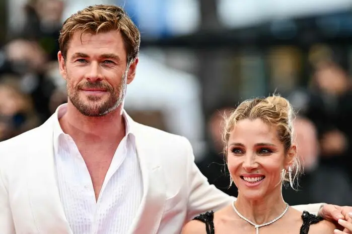 Schauspieler Chris Hemsworth und die spanische Schauspielerin Elsa Pataky