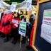 Warnstreik im Handel vor einer Supermarktfiliale in der Vorwoche | Warnstreik im Handel vor einer Supermarktfiliale in der Vorwoche