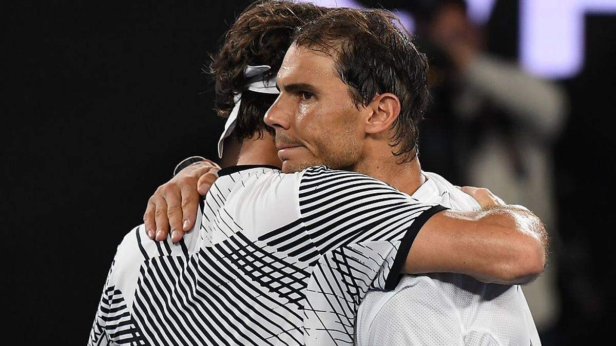 In Melbourne hatte Nadal gegen Federer knapp das Nachsehen