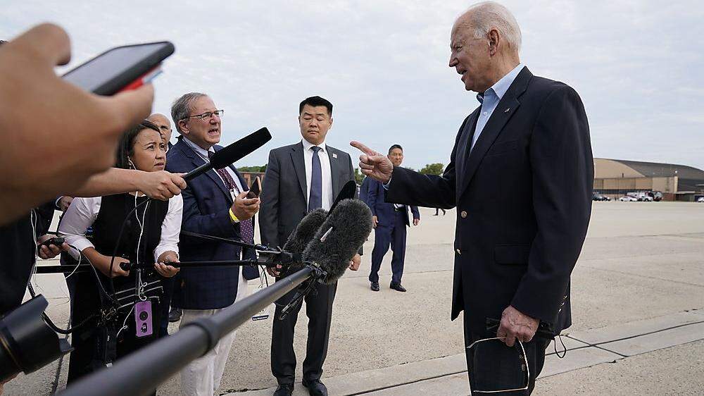 Joe Biden vor seinem Abflug  zum G7-Gipfel 