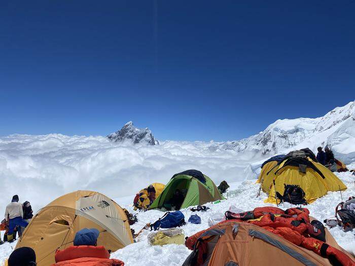 Über den Wolken: Lager 4 lag auf 7200 Meter Höhe