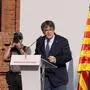 Carles Puigdemont tauchte nach Jahren im Exil überraschend in Barcelona auf und hielt Ansprache. Nach ihm wird gefahndet