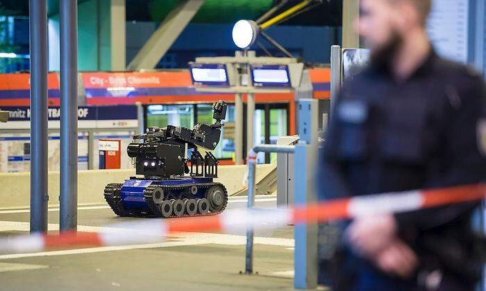 Bombenroboter im Einsatz in Chemnitz