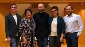 V. l.: Andreas Leeb und Anita Ringdorfer, die Listenplätze zwei und eins der SPÖ Irdning-Donnersbachtal, Landesparteivorsitzender Max Lercher sowie die Listenplätze drei und vier, Karin Gröbner und Uwe Eder