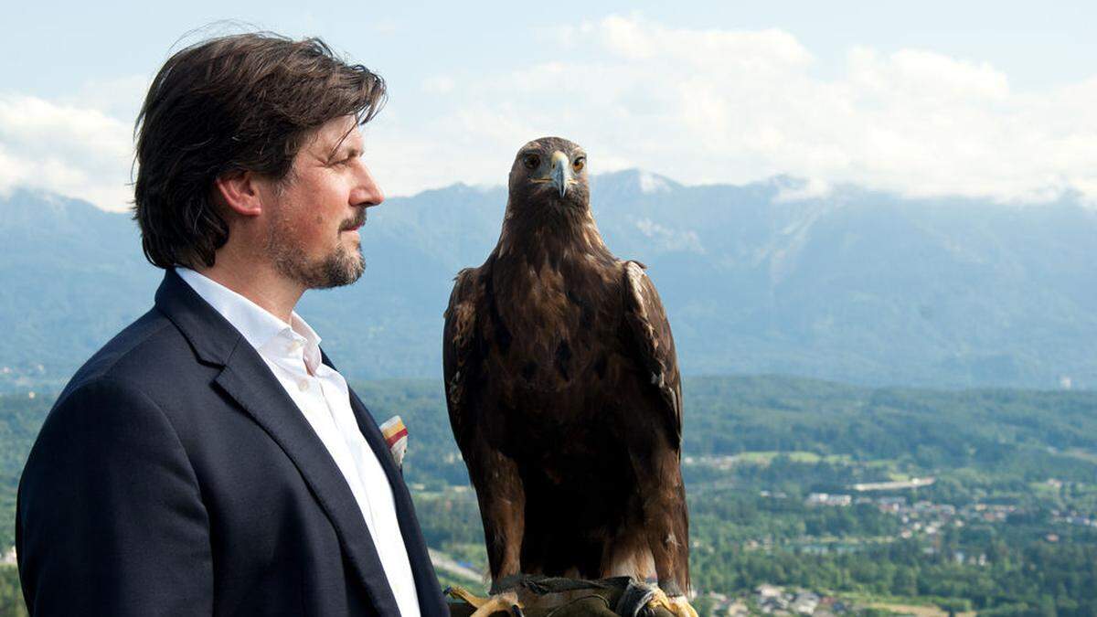 Christoph Kulterer auf der Burgruine Landskron