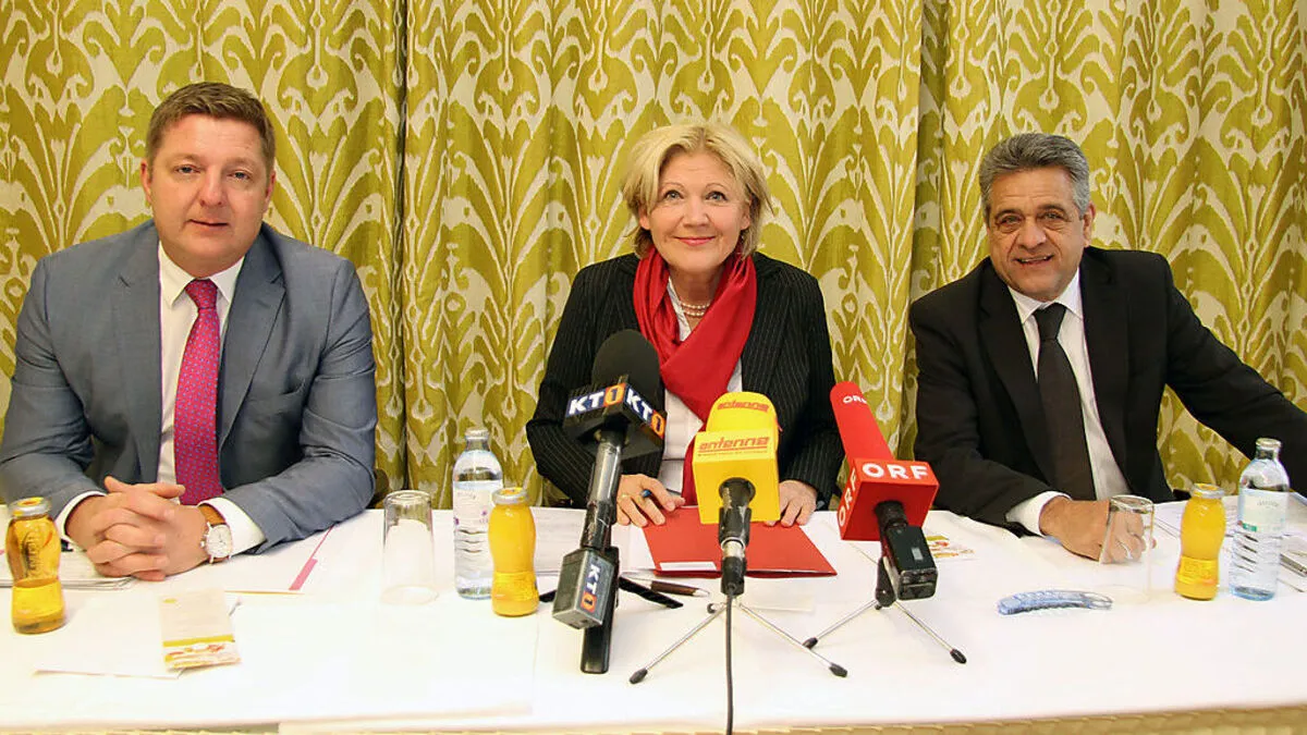 Geeinter Auftritt in der Flüchtlingsfrage: Albel, Mathiaschitz, Mock