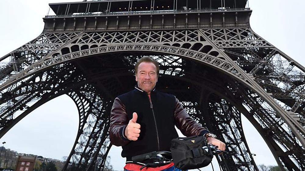 Arnold Schwarzenegger in Paris 