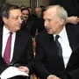 EZB-Chef Draghi, OeNB-Gouverneur Nowotny