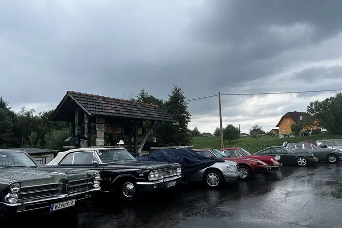 Nach der Sonderprüfung kehrten die Teilnehmenden beim Restaurant zum Bergler Schlössl ein