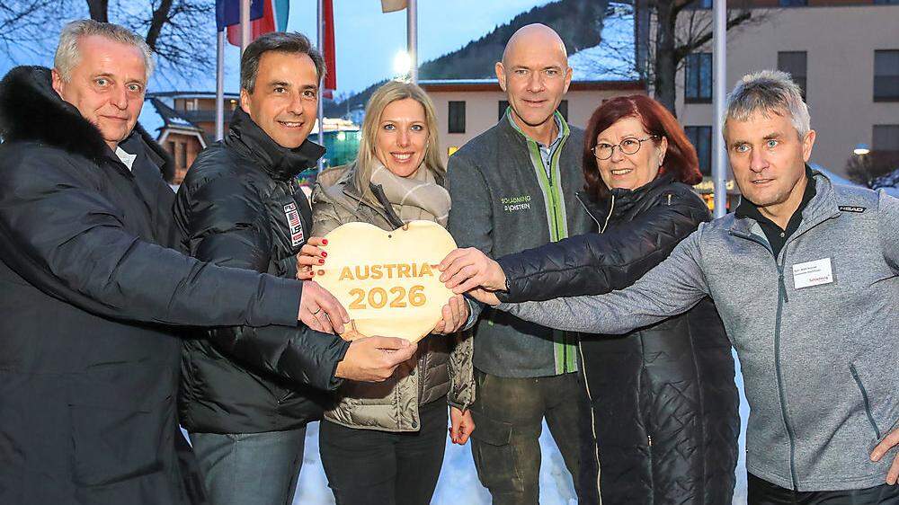 Machen sich stark für „Austria 2026“: Rudolf Hundstorfer, Siegfried Nagl, Marion Kreiner, Jürgen Winter, Christiane Mörth, Konrad Walk	