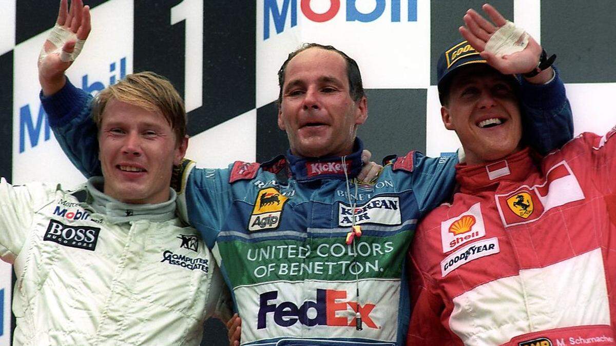 Gerhard Berger gewann am 27. Juli 1997 in Hockenheim vor Michael Schumacher und Mika Häkkinen
