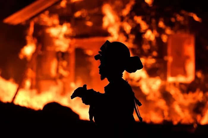 Hunderte Feuerwehrleute kämpfen gegen die Flammen an.