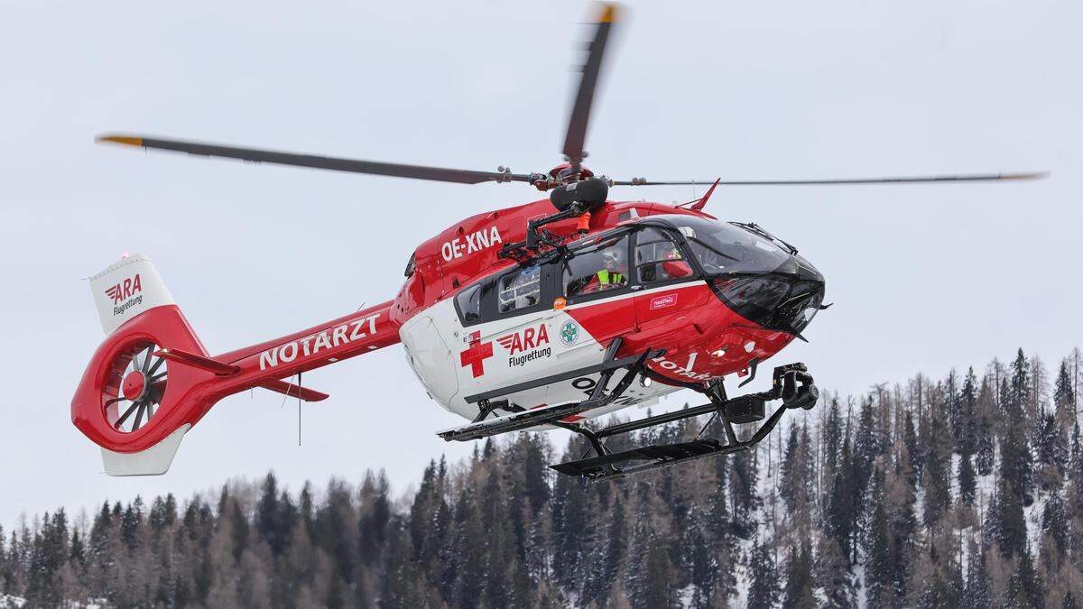 Die verletzte Niederländerin wurde vom ARA 3 in das Landeskrankenhaus Villach geflogen