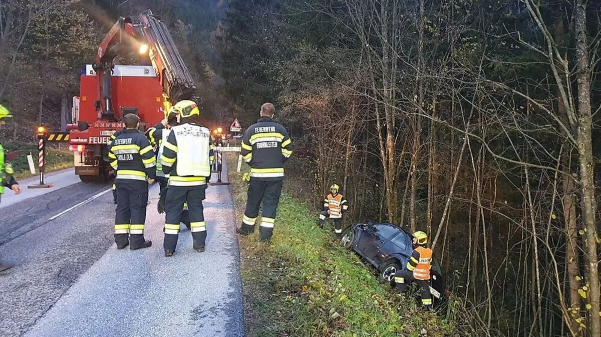 Unfall mit Fahrerflucht am Rechberg in Frohnleiten