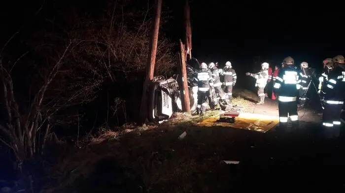 Schwerer Unfall in der Nacht des Christtag in Leutschach.
