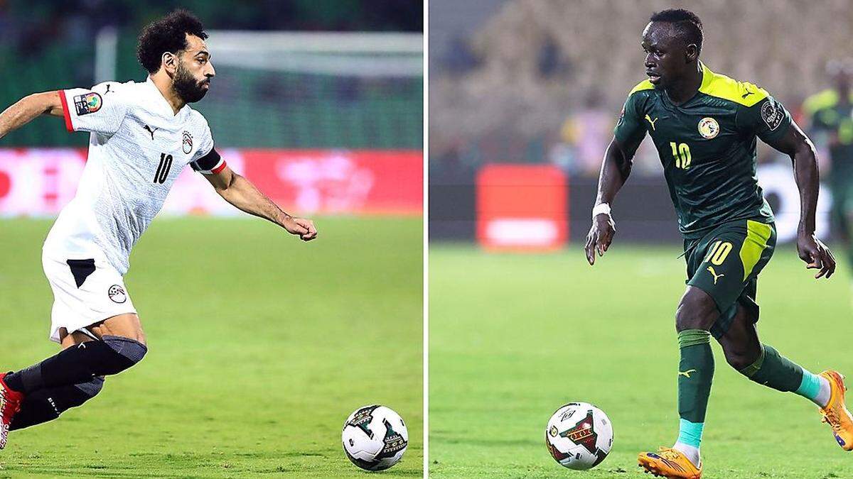 Mo Salah und Sadio Manè sind bei Liverpool Kollegen. Heute duellieren sie sich im Afrika-Cup-Finale
