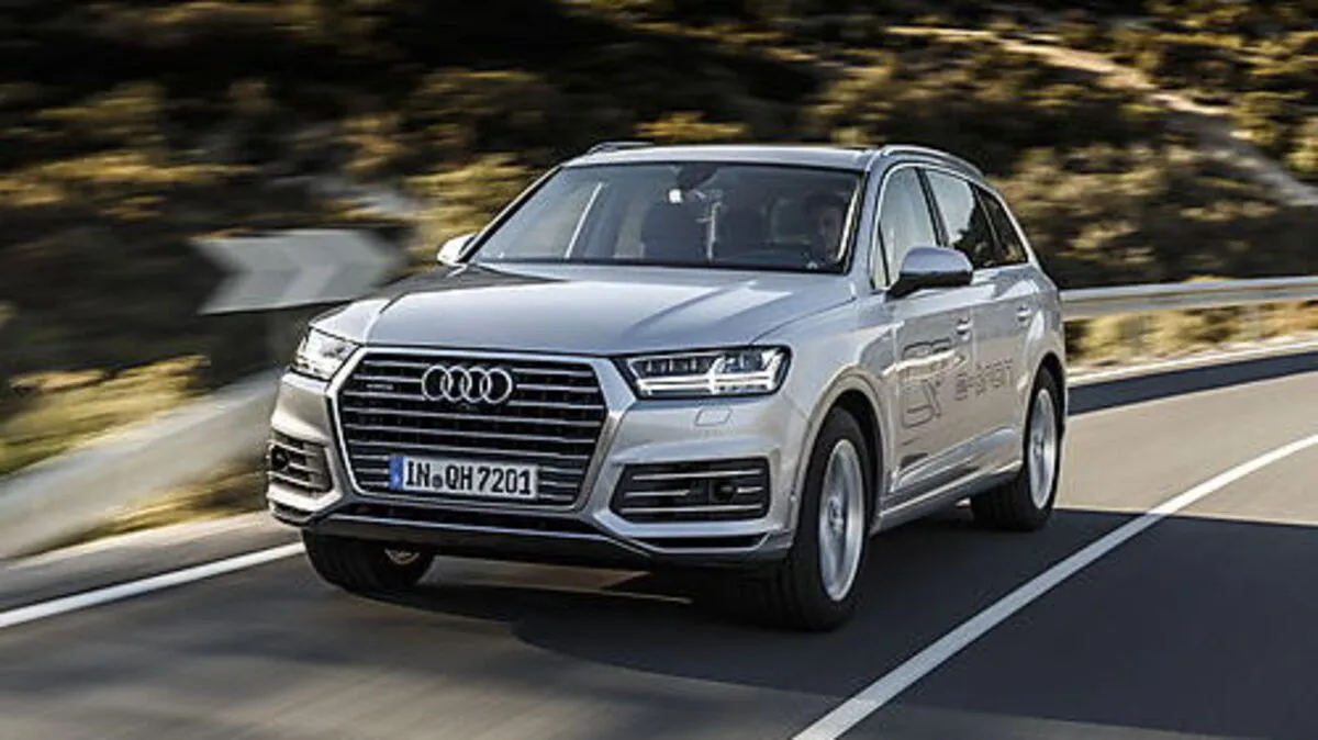 Beim Q7 e-tron kombiniert Audi 258 Diesel- mit 128 Elektro-PS