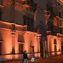 Zeichen gegen „Gewalt an Frauen“. Die Spittaler Soroptimistinnen haben Schloss Porcia orange beleuchtet