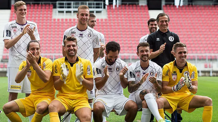 Die Austria-Kicker sind bestens gelaunt