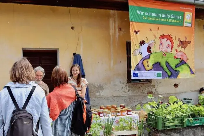 Organisiert wurde das Fest von Biobauer Heribert Purkarthofer und sein Team rund um Wirtin Barbara Maierhofer und Barbara Hauszer von der Bioernte Steiermark.