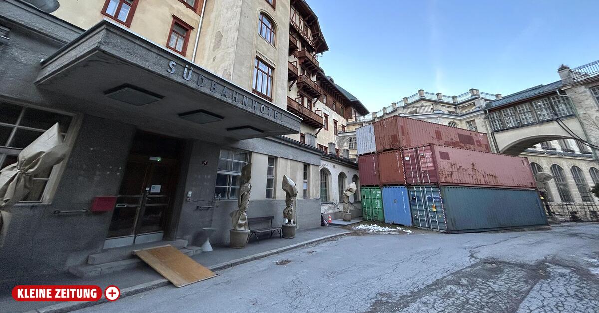 Südbahnhotel: What a theater: Bailiff has Manker's set forcibly dismantled