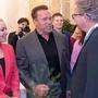 LH Drexler traf Schwarzenegger (mit Heather Milligan) in Wien 