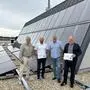 Bürgermeister Karl Lautner, Karl Puchas (Lokale Energieagentur), Thomas Hennig von der Stadtgemeinde Bad Radkersburg und Robert Frauwallner (KEM Manager) (v.l.) nahmen die PV-Anlage in Betrieb