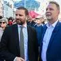 02.03.2024, Innsbruck, AUT, Gemeinderatswahl Innsbruck, Wahlkampfauftakt der SPÖ, Gemeinderats- und Bürgermeisterwahl, im Bild Andreas Babler (SPÖ) Landespartei Vorsitzender Georg Dornauer // during the SPÖ party campaign launch for the local council and mayoral elections in Innsbruck, Austria on 2024/03/02. EXPA Pictures © 2024, PhotoCredit: EXPA/ Erich Spiess