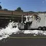 Das Wohnmobil wurde stark beschädigt