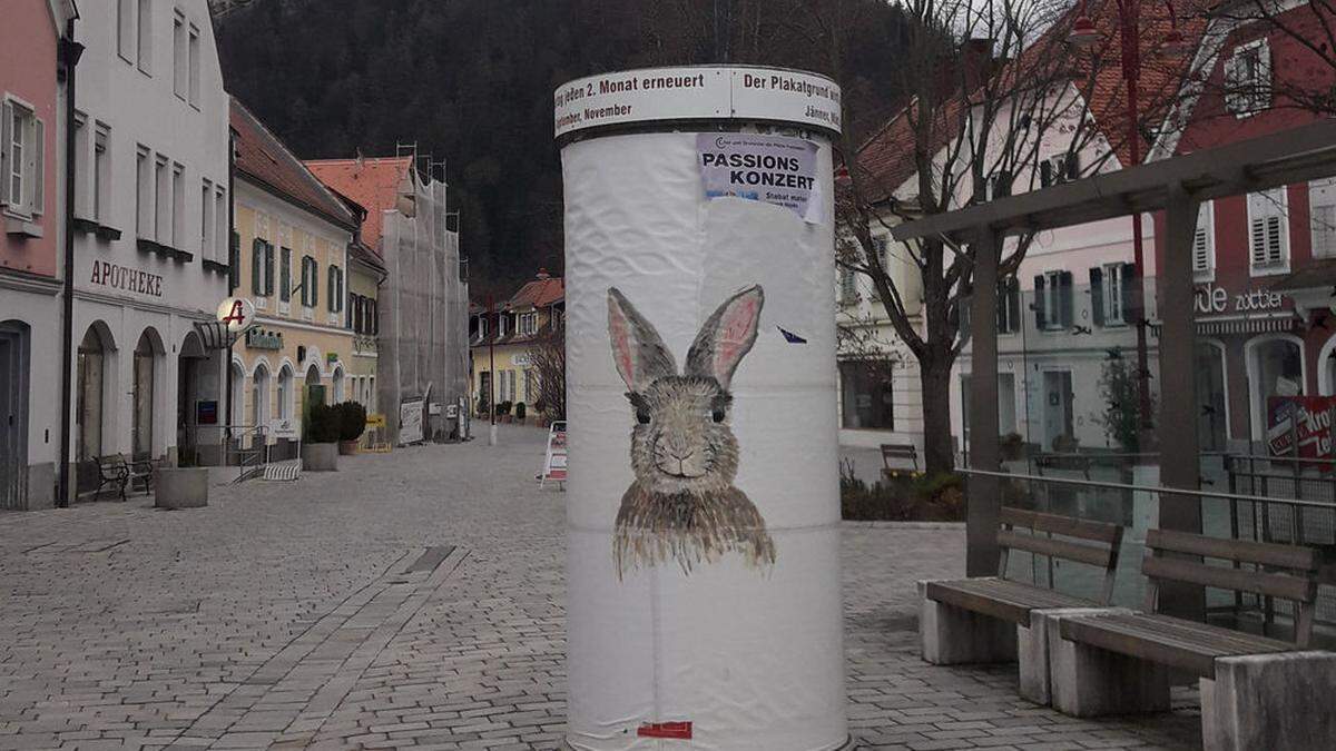 Der Hase am Frohnleitner Hauptplatz