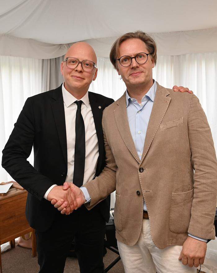 Ingo Herzig (links) übernimmt das Präsidentenamt von Johann Ertl