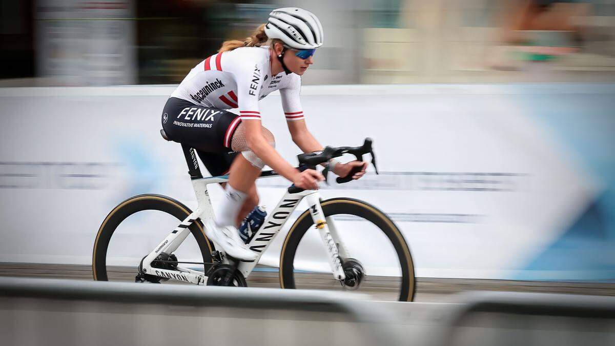 Carina Schrempf verpasste den ersten Sieg auf der World Tour hauchdünn