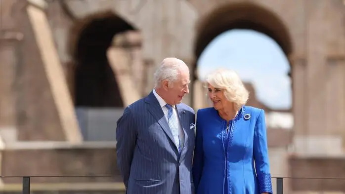 Charles und Camilla begeistert vom Kolosseum
