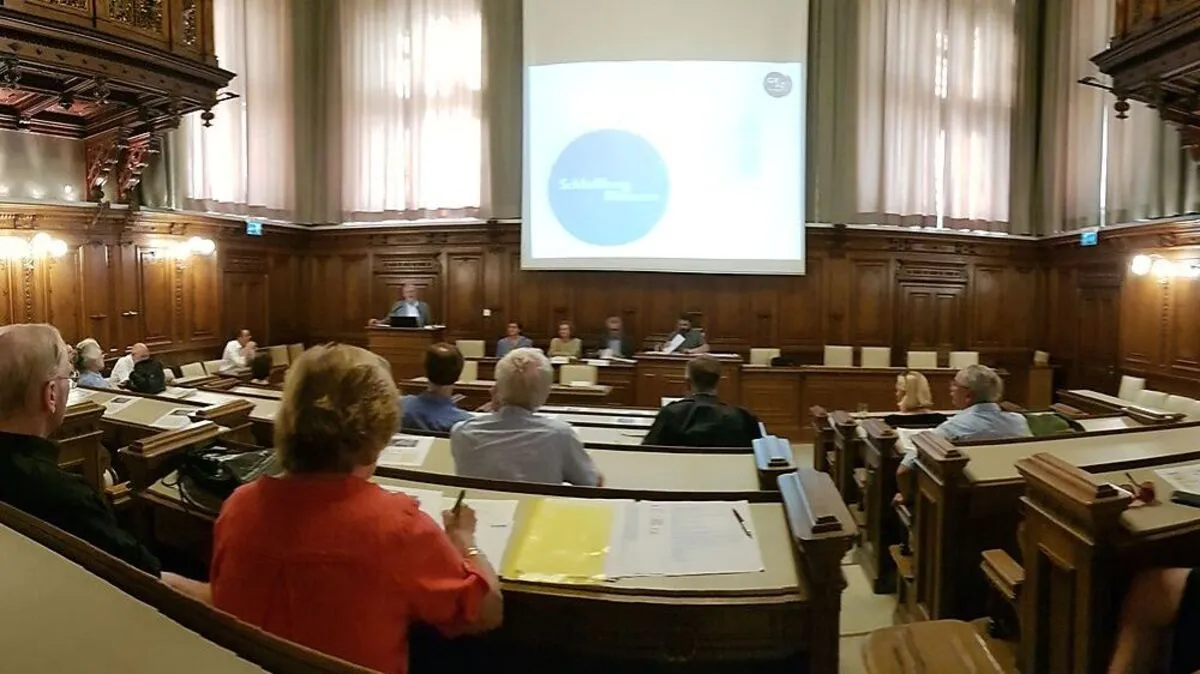 Die Präsentation im Rathaus