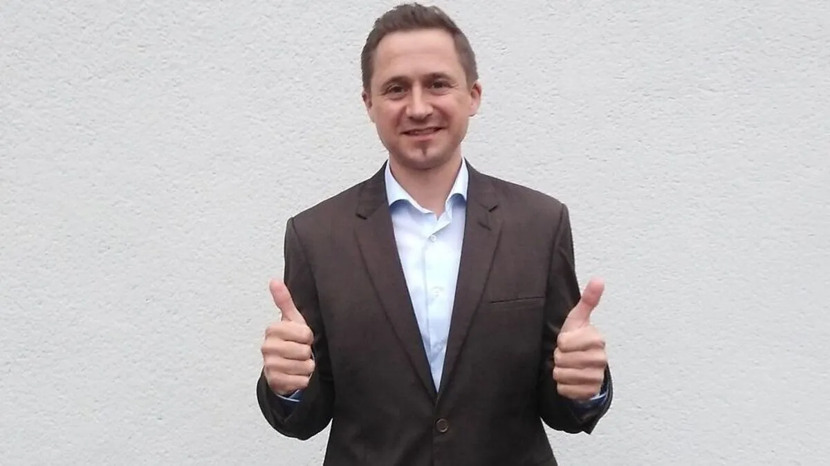 Stefan Salzmann freut sich über das Ergebnis