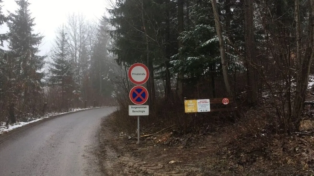 Die neue Beschilderung am Plabutsch