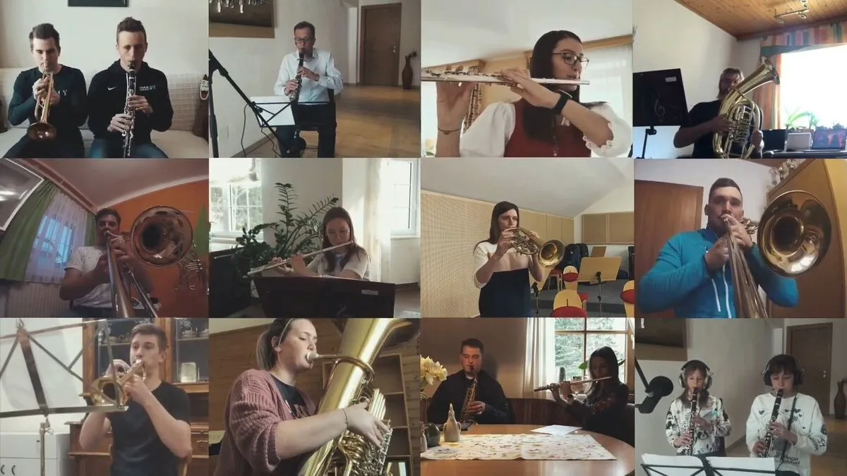 Die Katschtaler Trachtenkapelle Rennweg lieferte bei ihrem digitalen Osterkonzert den Sorgenbrecher Polka direkt in die Wohnzimmer