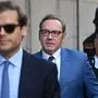 Kevin Spacey auf dem Weg zum Gericht in London