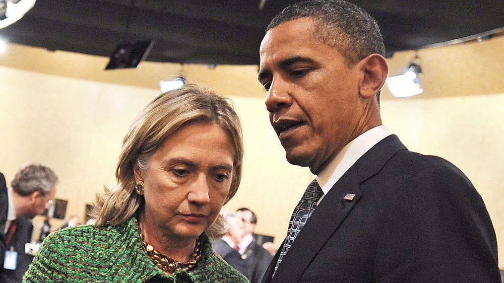 Clinton und Obama