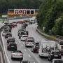 Aufgrund einer Fahrbahnverengung kam es zum Stau in Salzburg